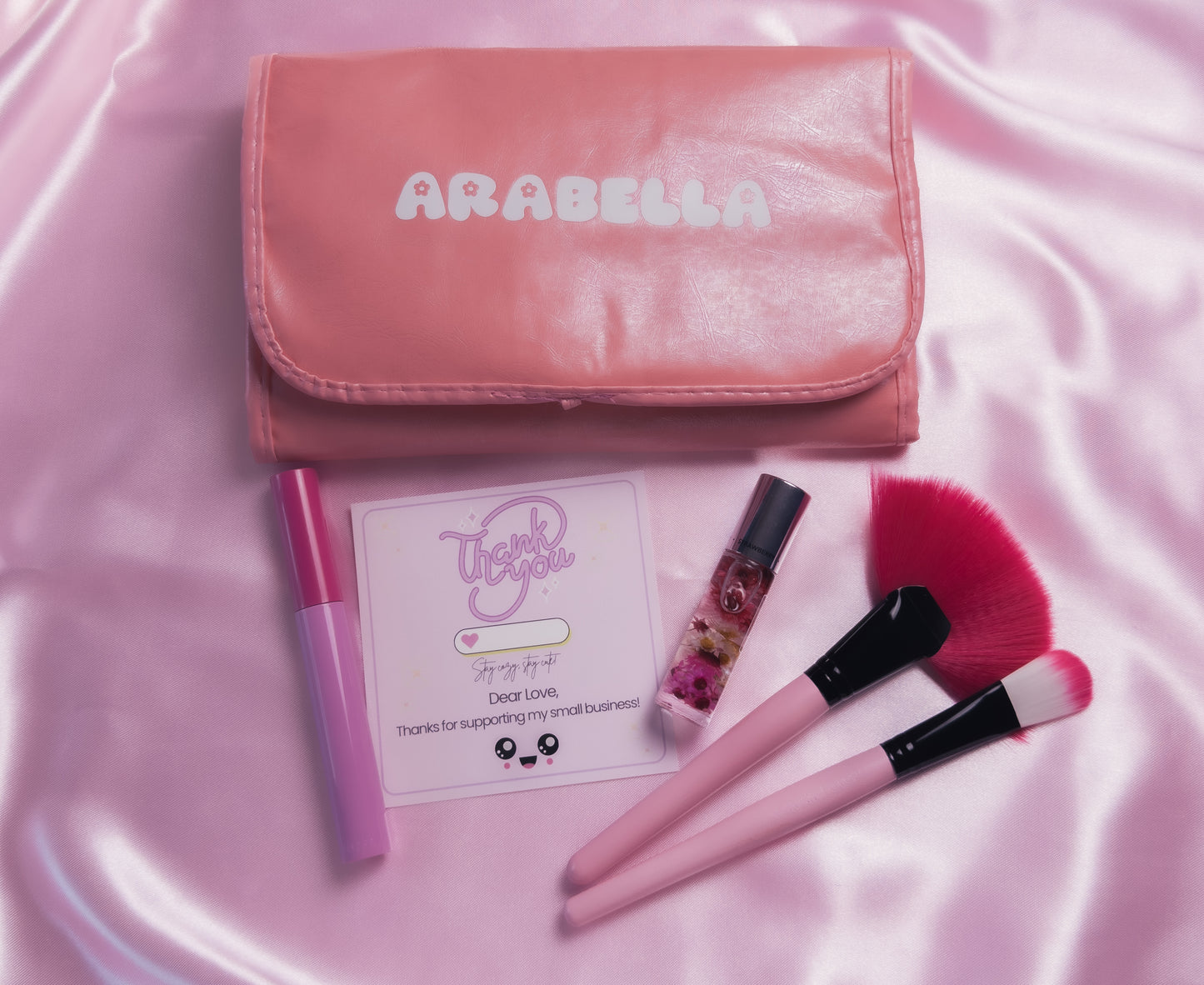 🌸 Custom Pretty In Pink Makeup Brush Set 🌸