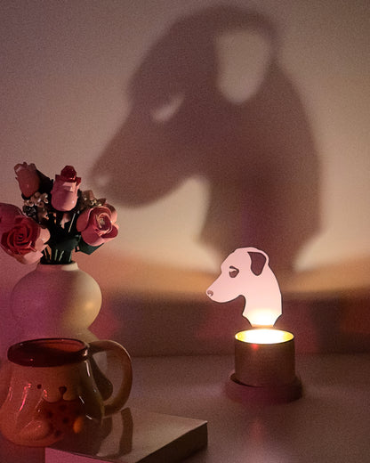 Magenta Gold 3D Candle Glow Display’s