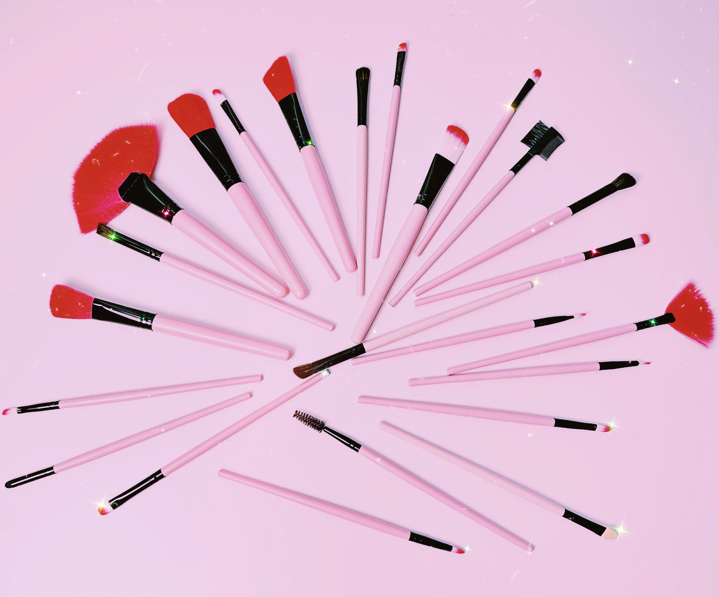 🌸 Custom Pretty In Pink Makeup Brush Set 🌸