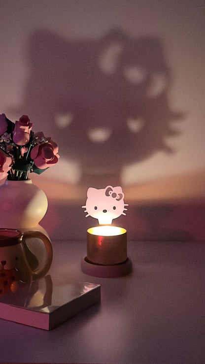 Magenta Gold 3D Candle Glow Display’s