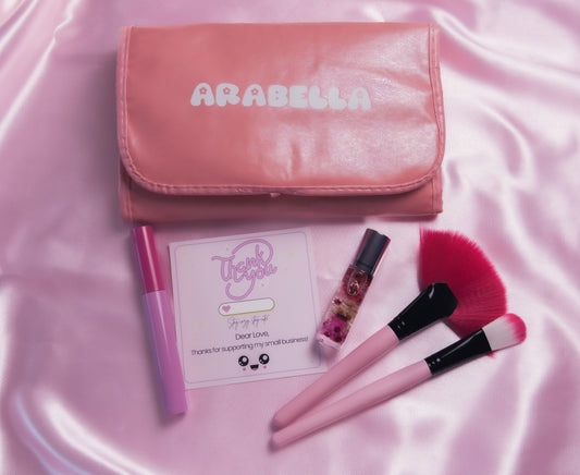 🌸 Custom Pretty In Pink Makeup Brush Set 🌸